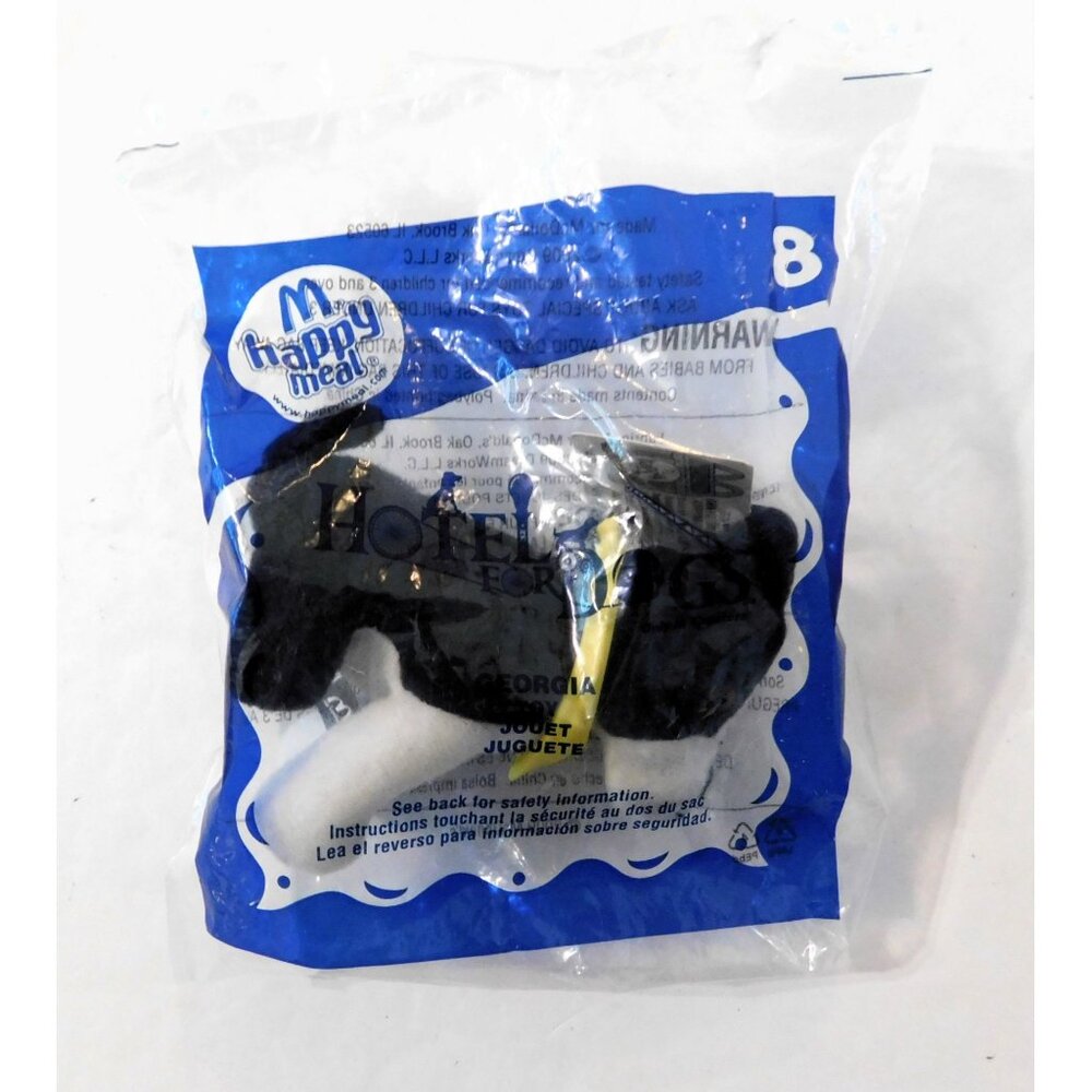 Hotel For Dogs 2009 McDonalds Happy Meal Toy Georgia Plush New In Sealed Bag